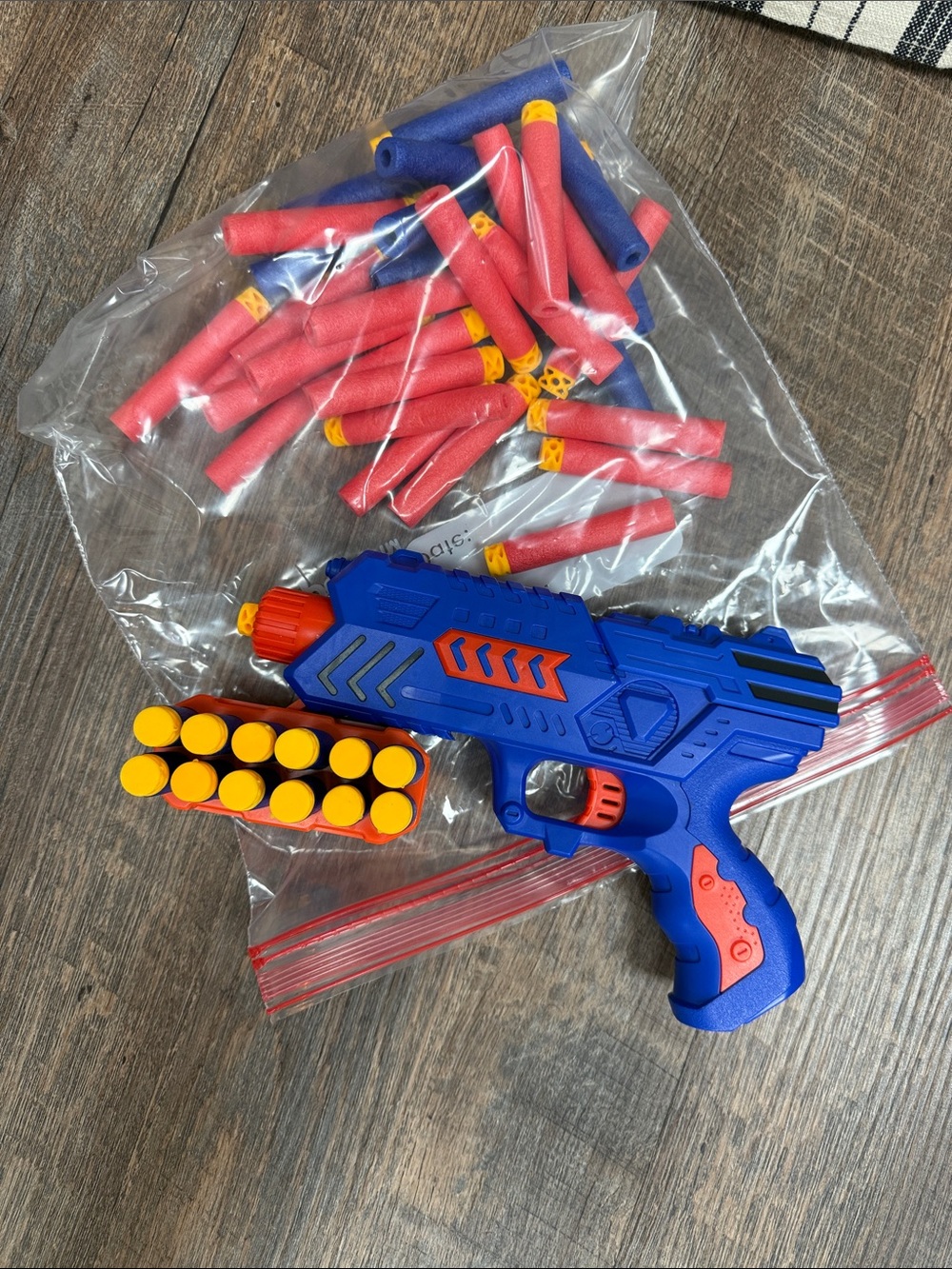 Blue and Orange Kids Foam Dart Blaster Toy - Includes Extra Darts